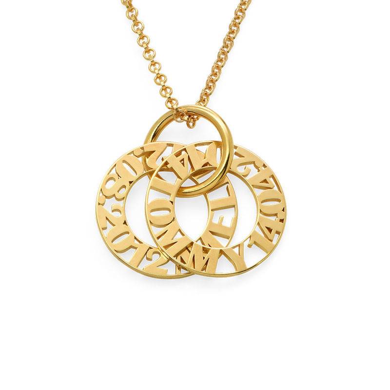 Personalized Mother Necklace in Gold Plating-3 product photo