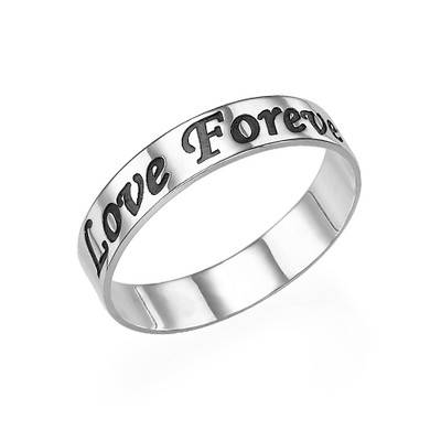 Script Sterling Silver Promise Ring product photo