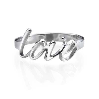 Sterling Silver Custom Love Ring product photo