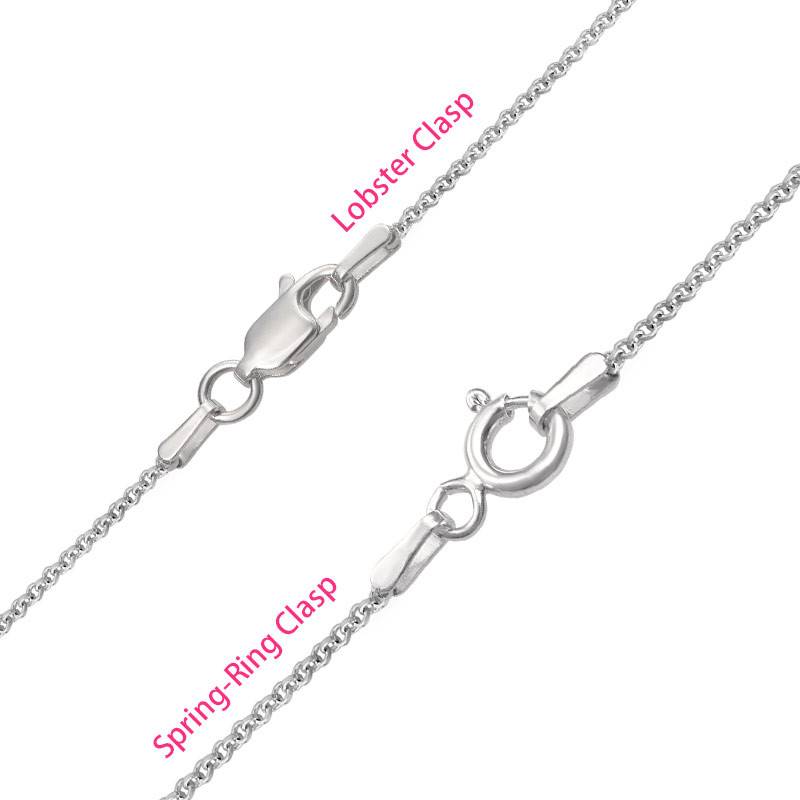 Sterling Silver Engraved Horseshoe Necklace product photo