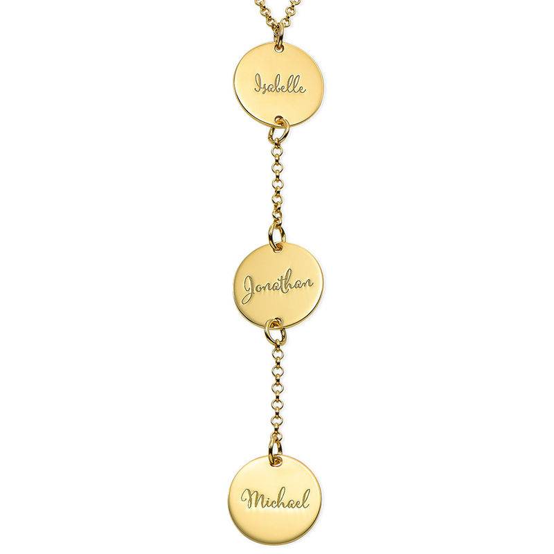 Personalised Y Necklace in Gold Plating product photo