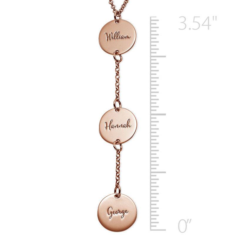 Personalised Y Necklace in Rose Gold Plating-1 product photo