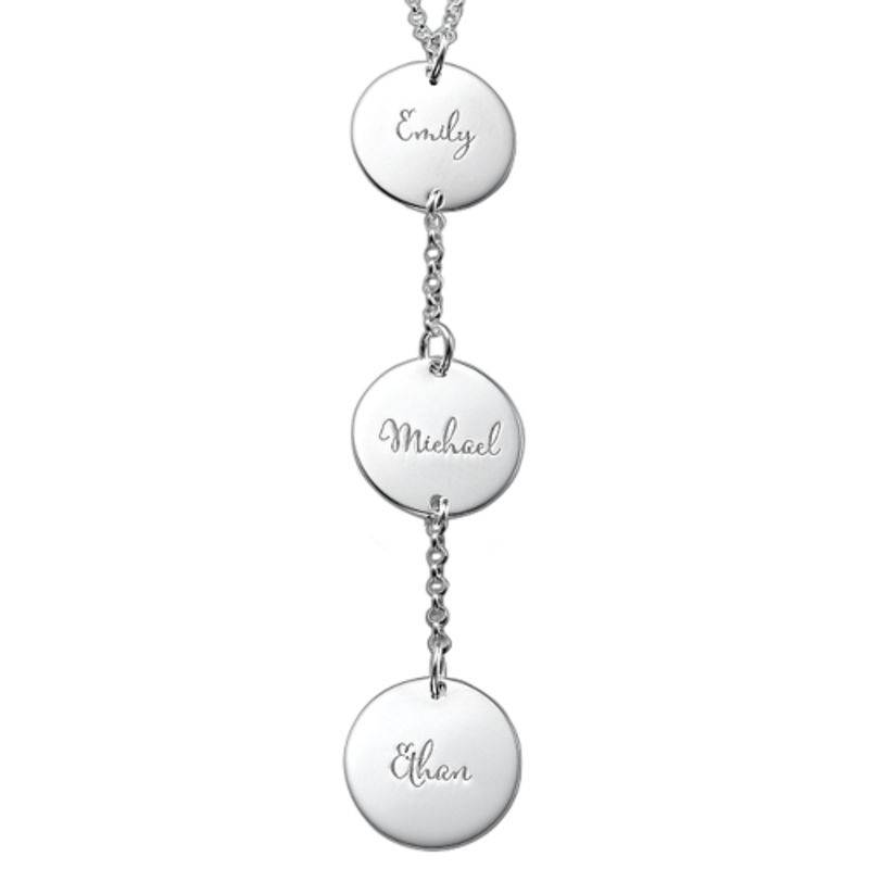 Personalised Y Necklace in Sterling Silver product photo