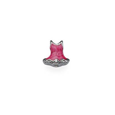 Pinkes Kleid für Floating Charm-Medaillon-1 Produktfoto