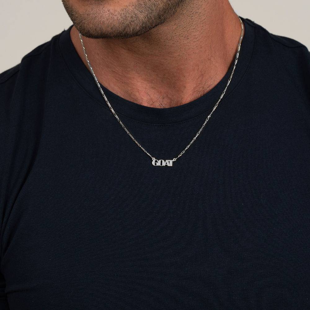 Pre-customized Dad Necklace in Sterling Silver-8 product photo