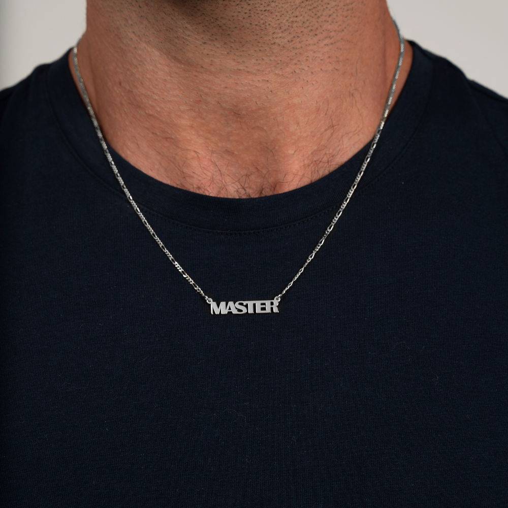 Pre-customized Dad Necklace in Sterling Silver-4 product photo