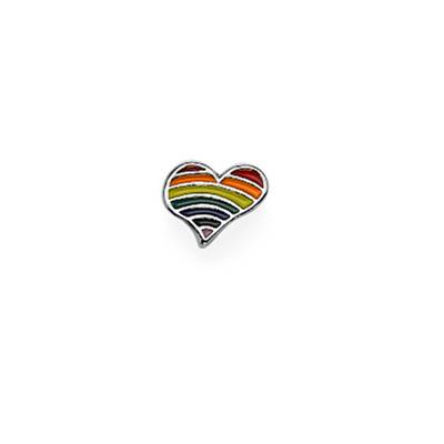 Rainbow Heart Charm for Floating Locket-1 product photo