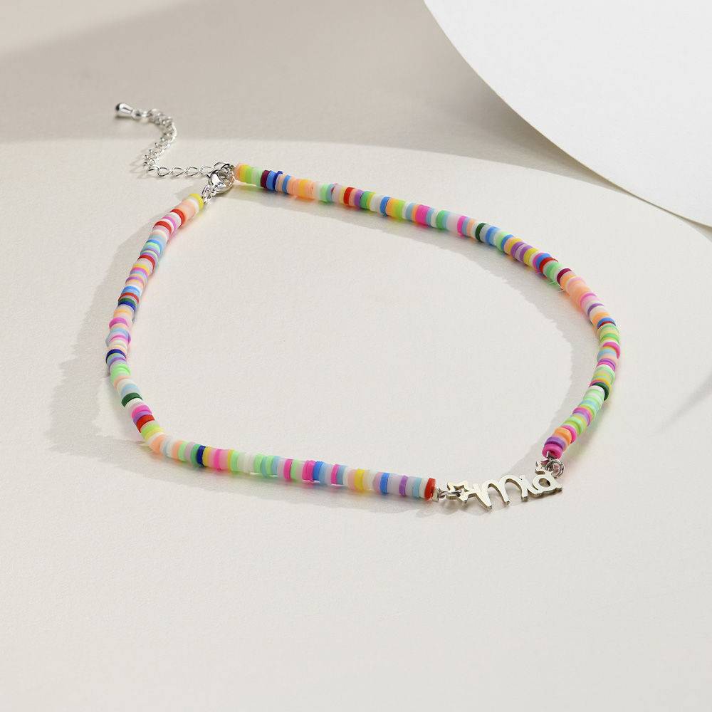 Rainbow Magic Girls Name Necklace in Premium Silver-3 product photo
