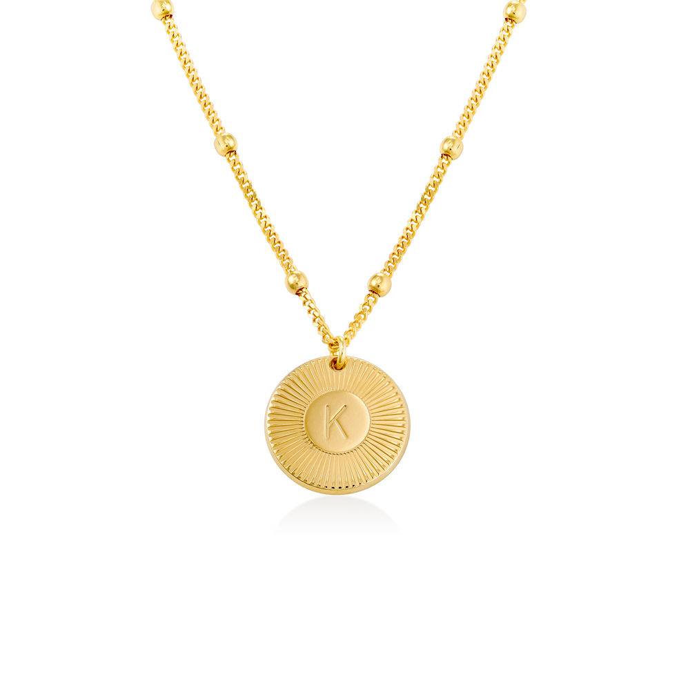 Rayos halskæde med bogstav i guld vermeil-1 produkt billede