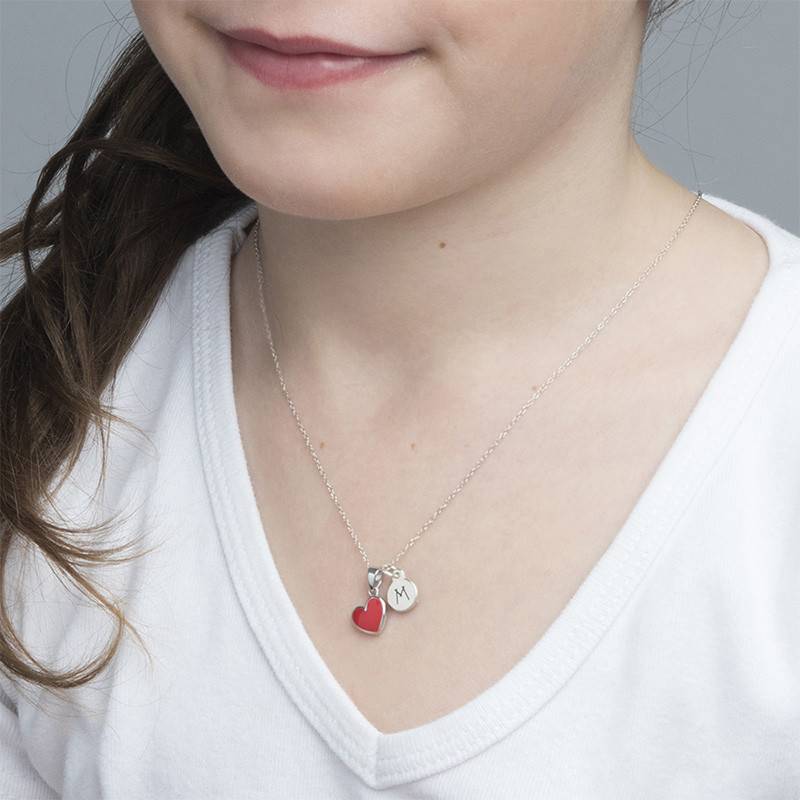 Red Heart Necklace for Kids-3 product photo