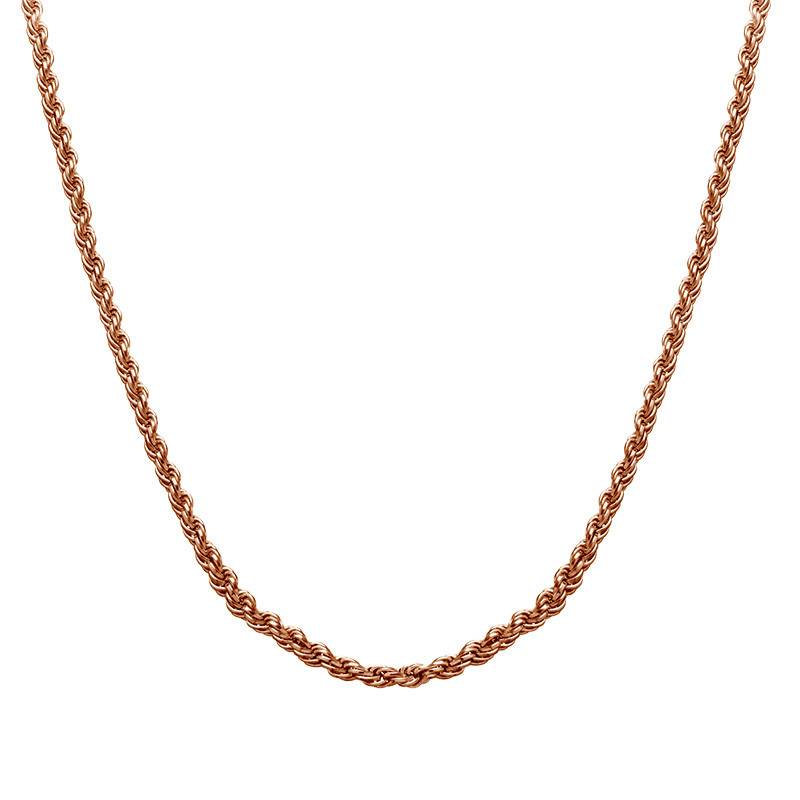 Rope Chain in 18ct Rose Gold Plating-1 product photo