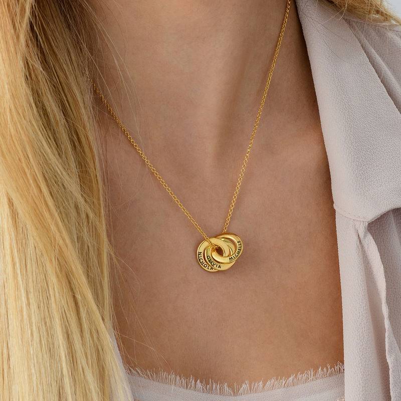 Russian Ring Necklace in Gold Plated - Small Design product photo