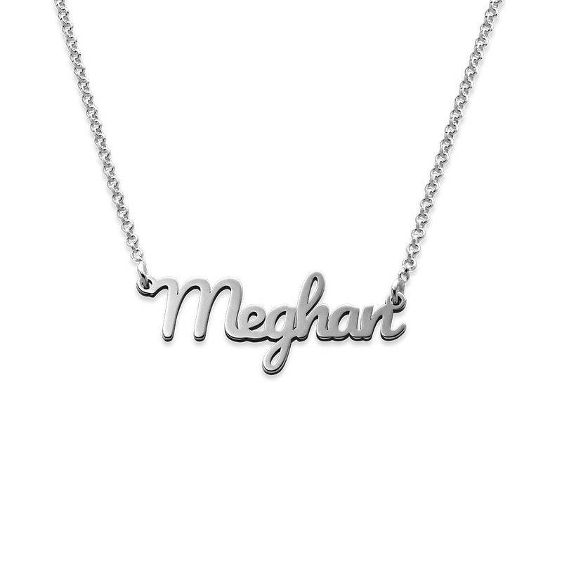 London Name Necklace in Sterling Silver-3 product photo