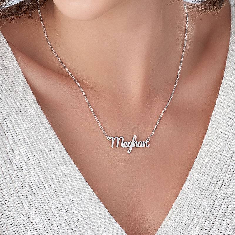 London Name Necklace in Sterling Silver-2 product photo