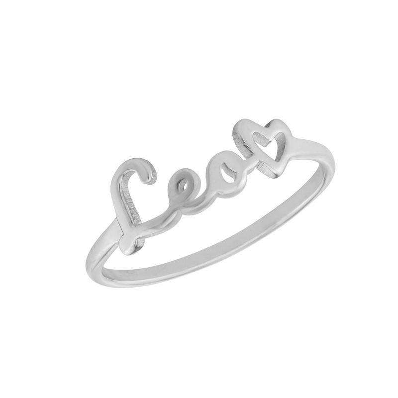 Script Name Ring in Sterling Silver product photo