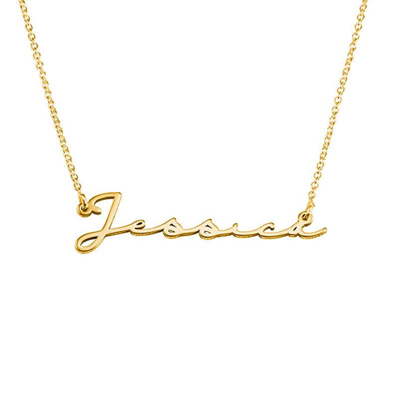 Signature Style Name Necklace - Gold Plated-1 product photo