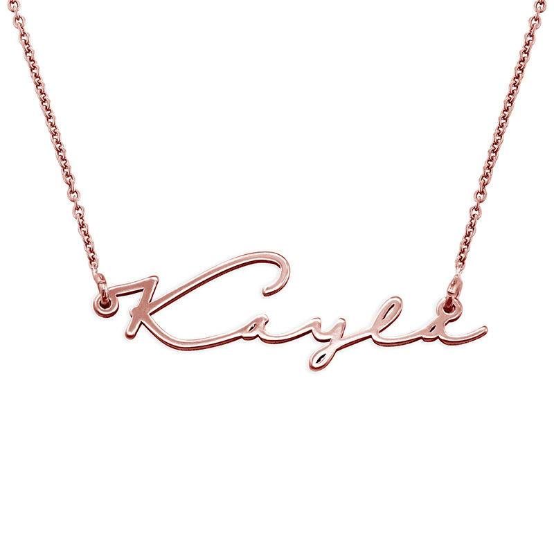 Signature Style Name Necklace in Rose Gold Plated-3 product photo