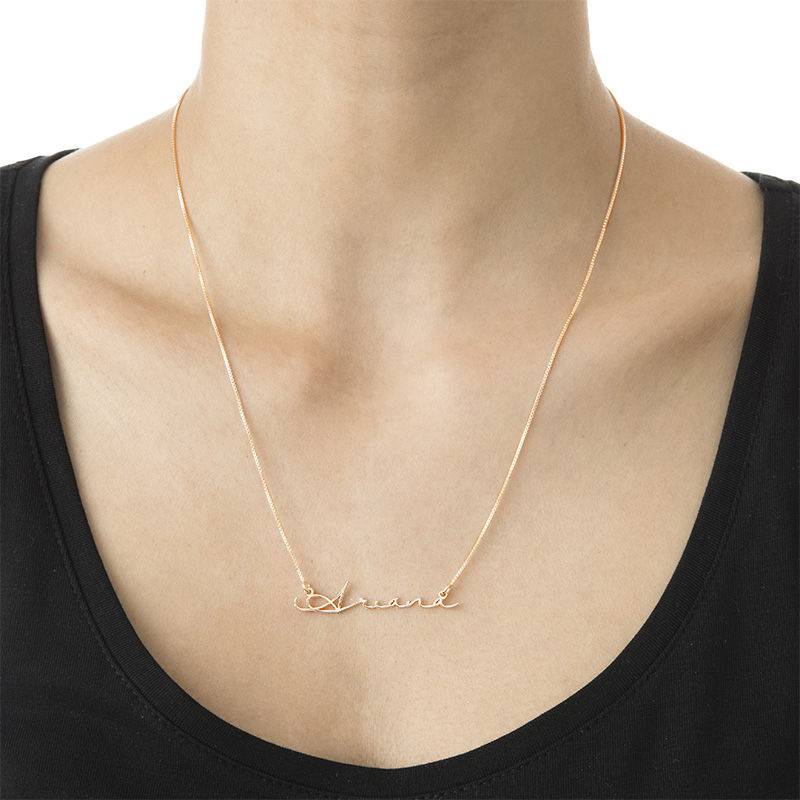 Signature Style Name Necklace in Rose Gold Plated-2 product photo