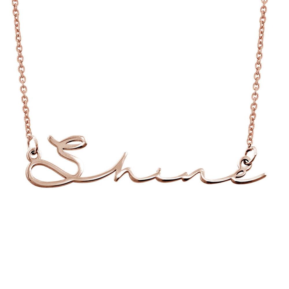 Signature Style Name Necklace in Rose Gold Plating-2 product photo