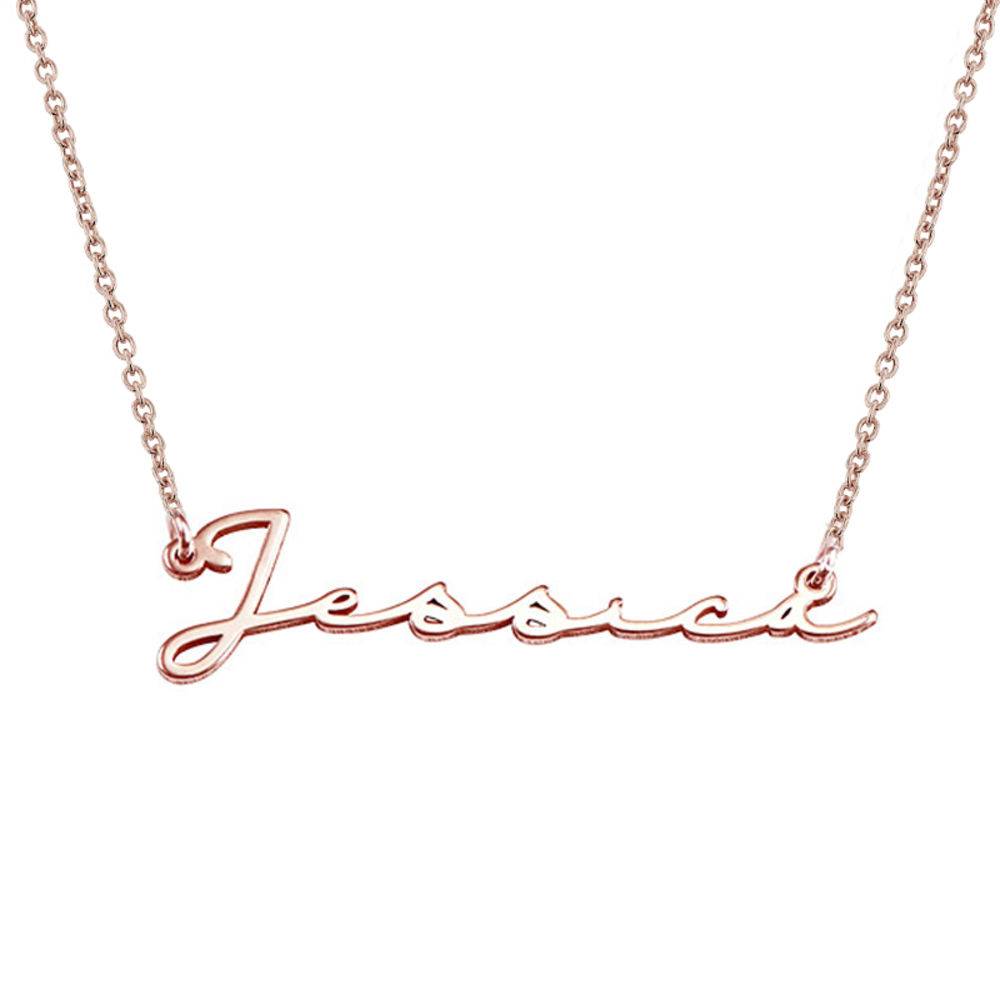 Signature Style Name Necklace in Rose Gold Plating-3 product photo