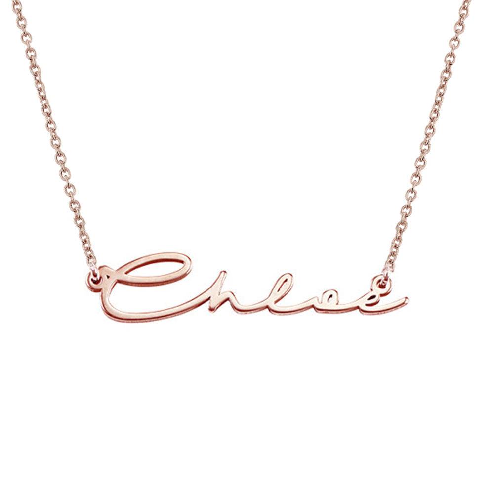 Signature Style Name Necklace in 18ct Rose Gold Plating-3 product photo