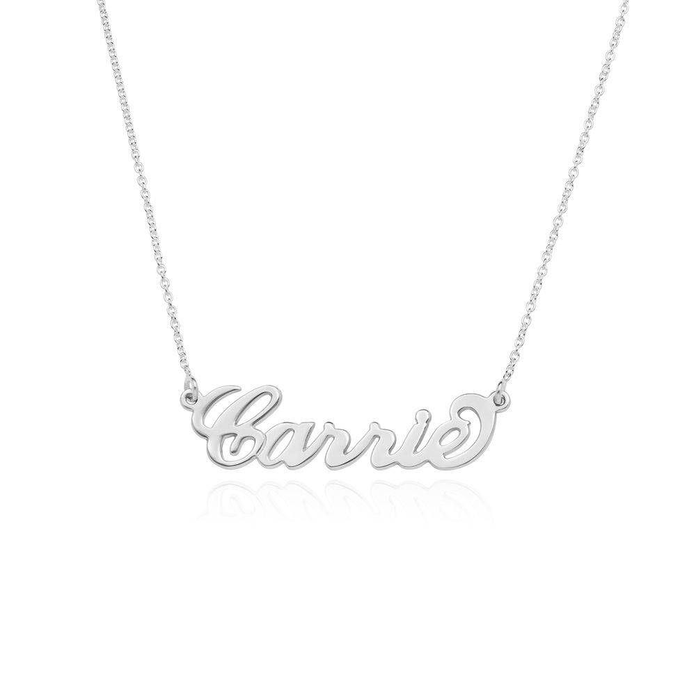 Carrie Style Name Necklace in Sterling Silver-4 product photo