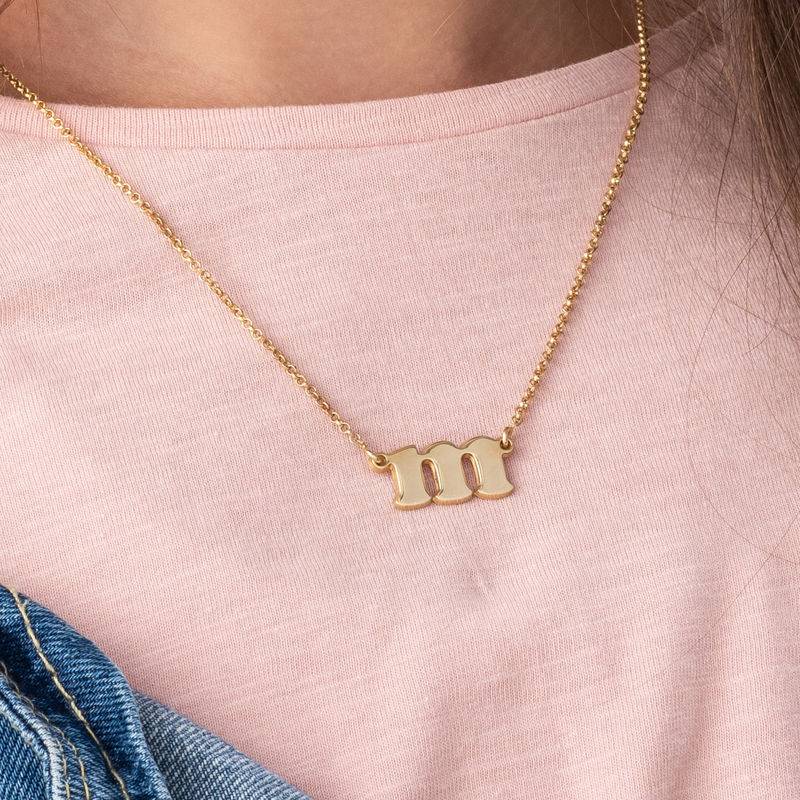 Small Initial Necklace in 18ct Gold Plating-3 product photo