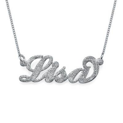 Sparkling Diamond-Cut Silver Carrie Necklace product photo