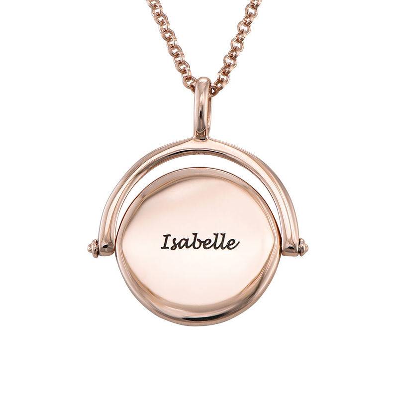 Spinning Infinity  Pendant Necklace in Rose Gold Plating-2 product photo