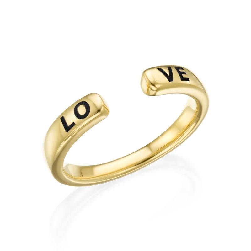 Custom Stacking Open Ring in Gold Vermeil product photo
