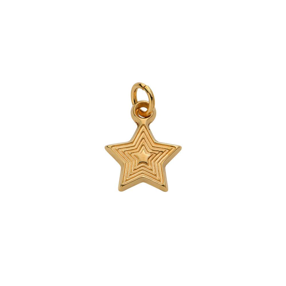 Stern-Charm für Linda Kreisanhänger-Kette - 750er Gold-Vermeil Produktfoto