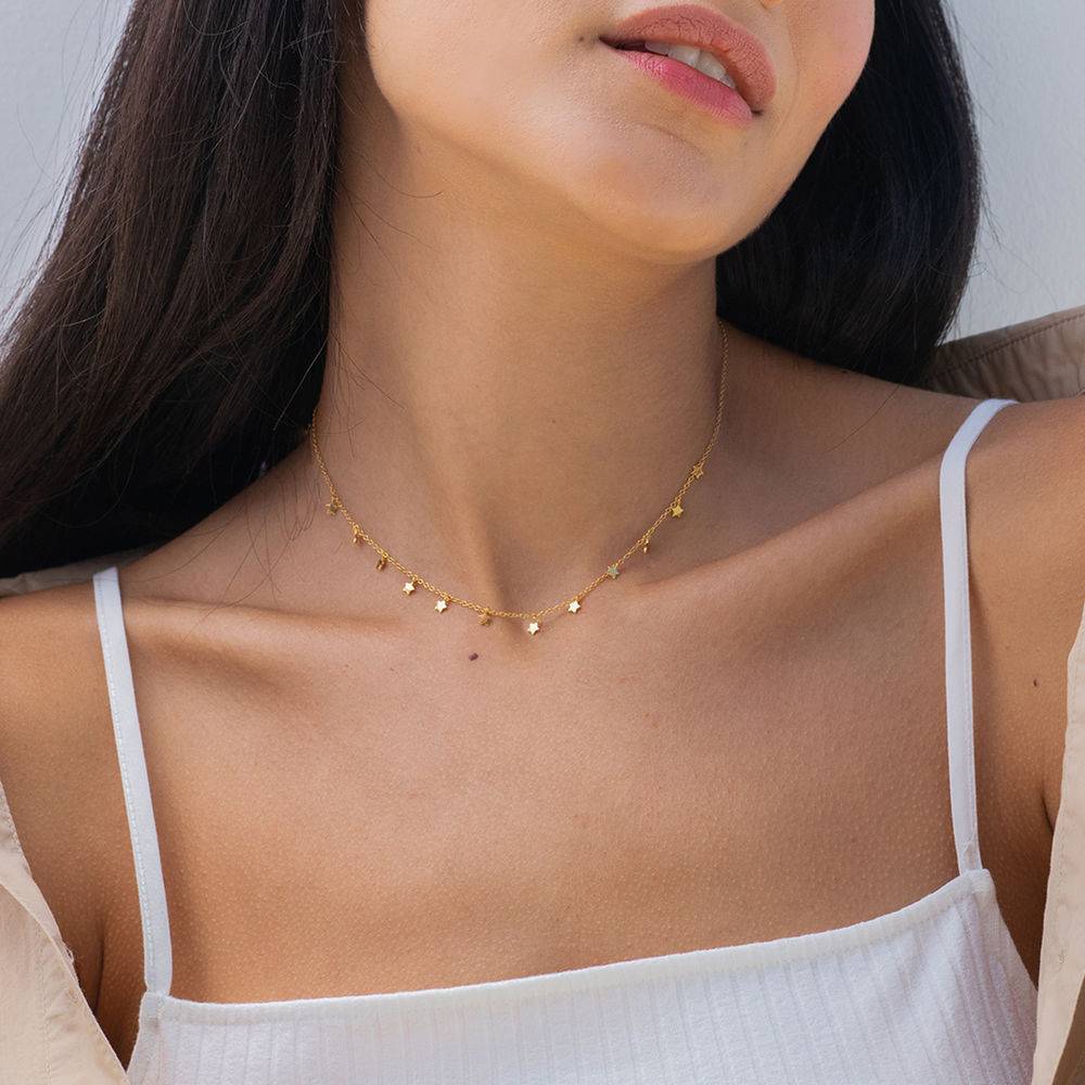 Star Choker Necklace in 18ct Gold Plating-1 product photo