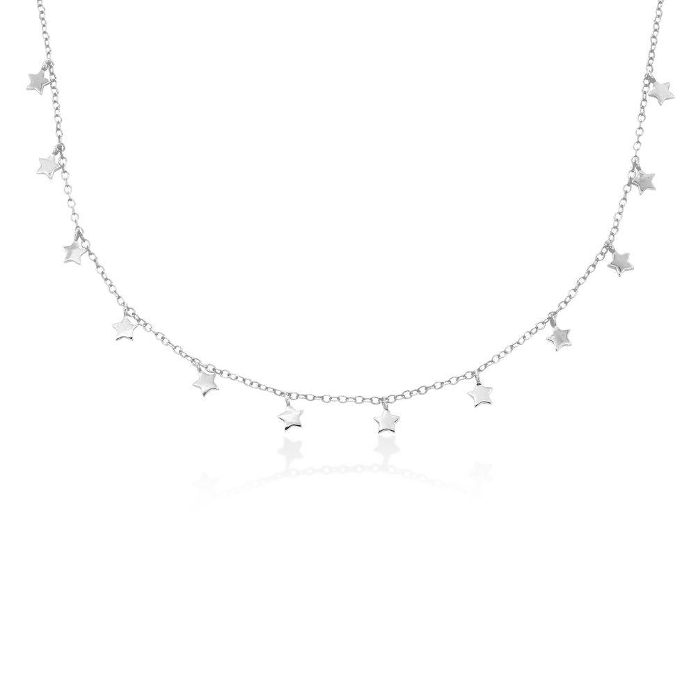 Sternen Choker Halskette in Sterling Silber Produktfoto