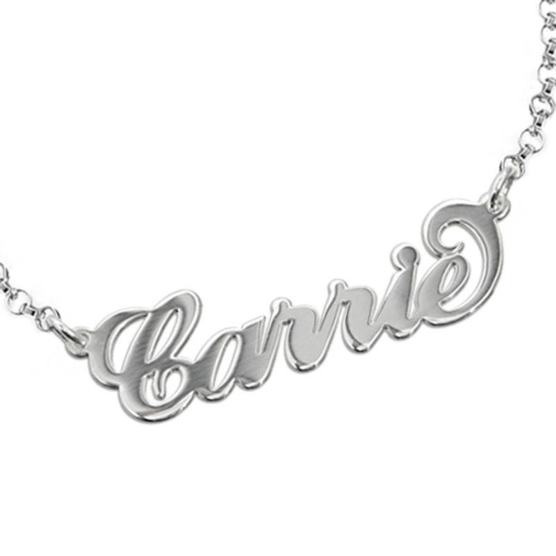 Sterling Silver “Carrie” Style Name Bracelet-2 product photo
