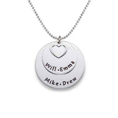Family Necklace in Sterling Silver product photo