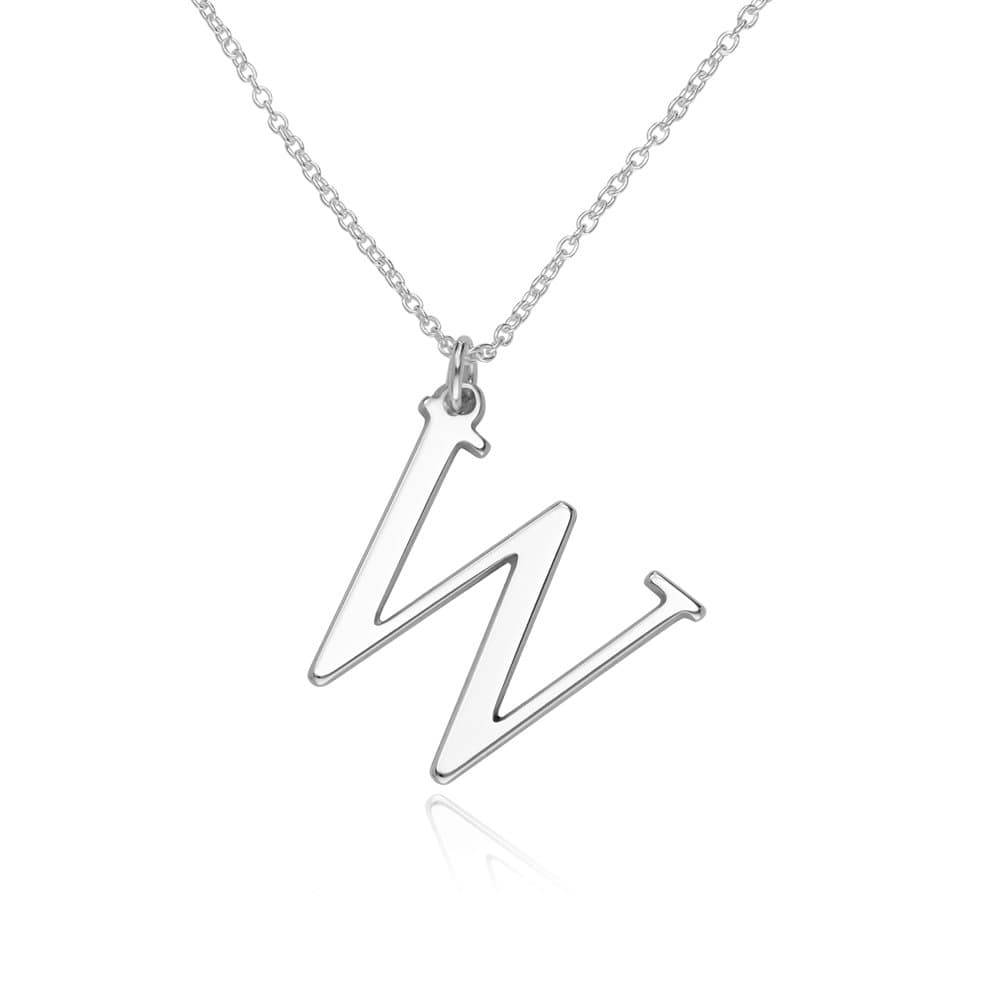 Sterling Silver Initials Necklace-4 product photo