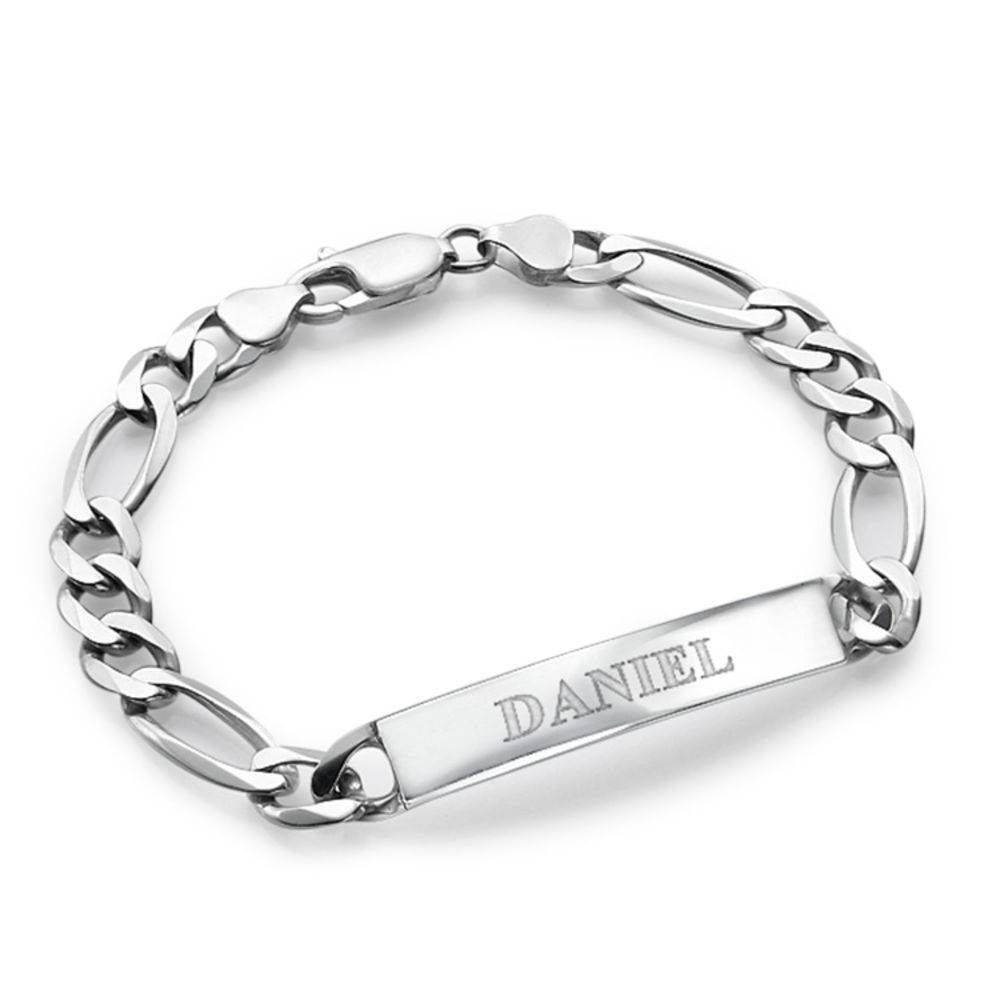 Amigo naamarmband voor heren in sterling zilver-5 Productfoto