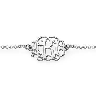 Sterling Silver Initials Bracelet / Anklet-1 product photo
