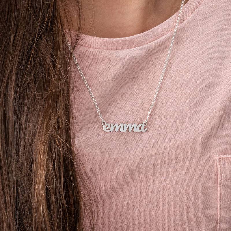 Signature Name Necklace for Teenagers in Sterling Silver-2 product photo