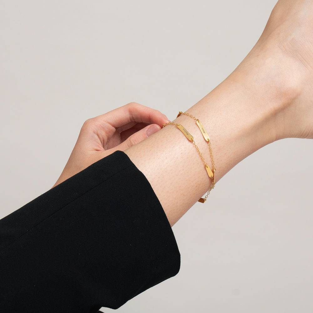 Milepæler armbånd gullforgylt-3 produktbilde