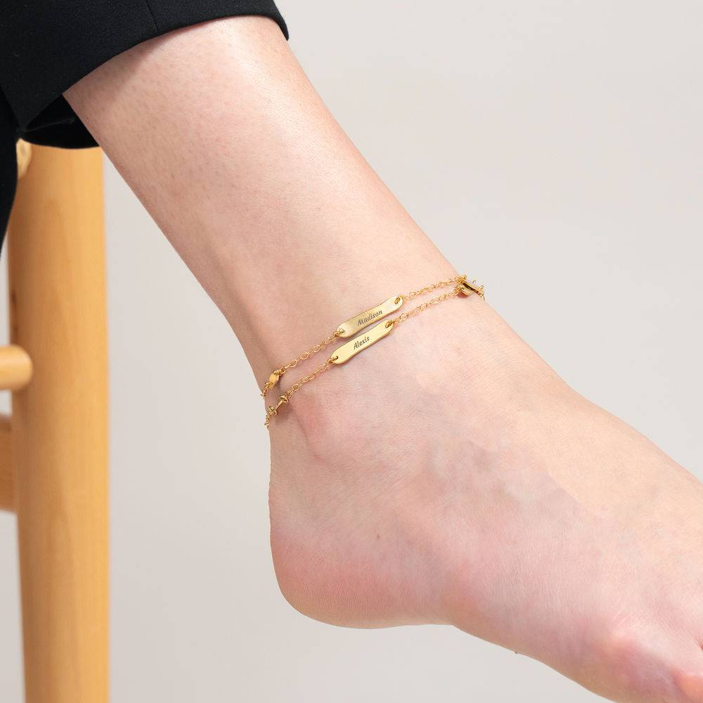 The Milestones Bracelet/Anklet in 18ct Gold Vermeil-4 product photo