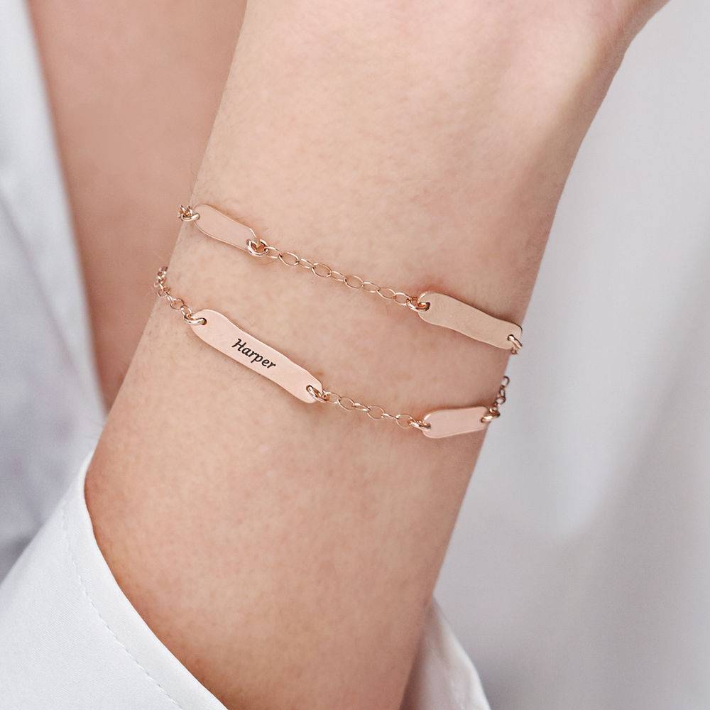 The Milestones Bracelet/Anklet in 18ct Rose Gold Plating-1 product photo