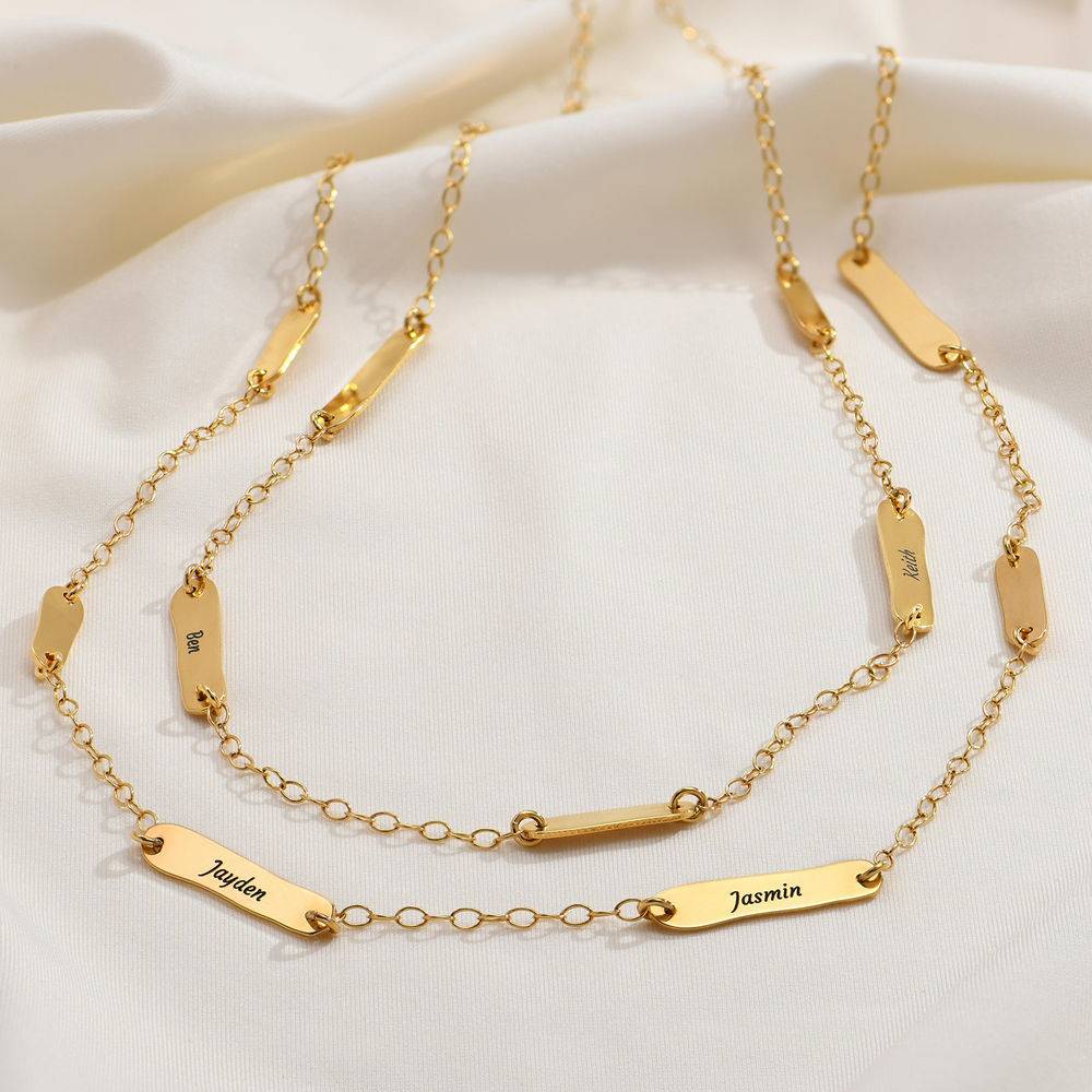 The Milestones Necklace in 18k Gold Plating-3 product photo