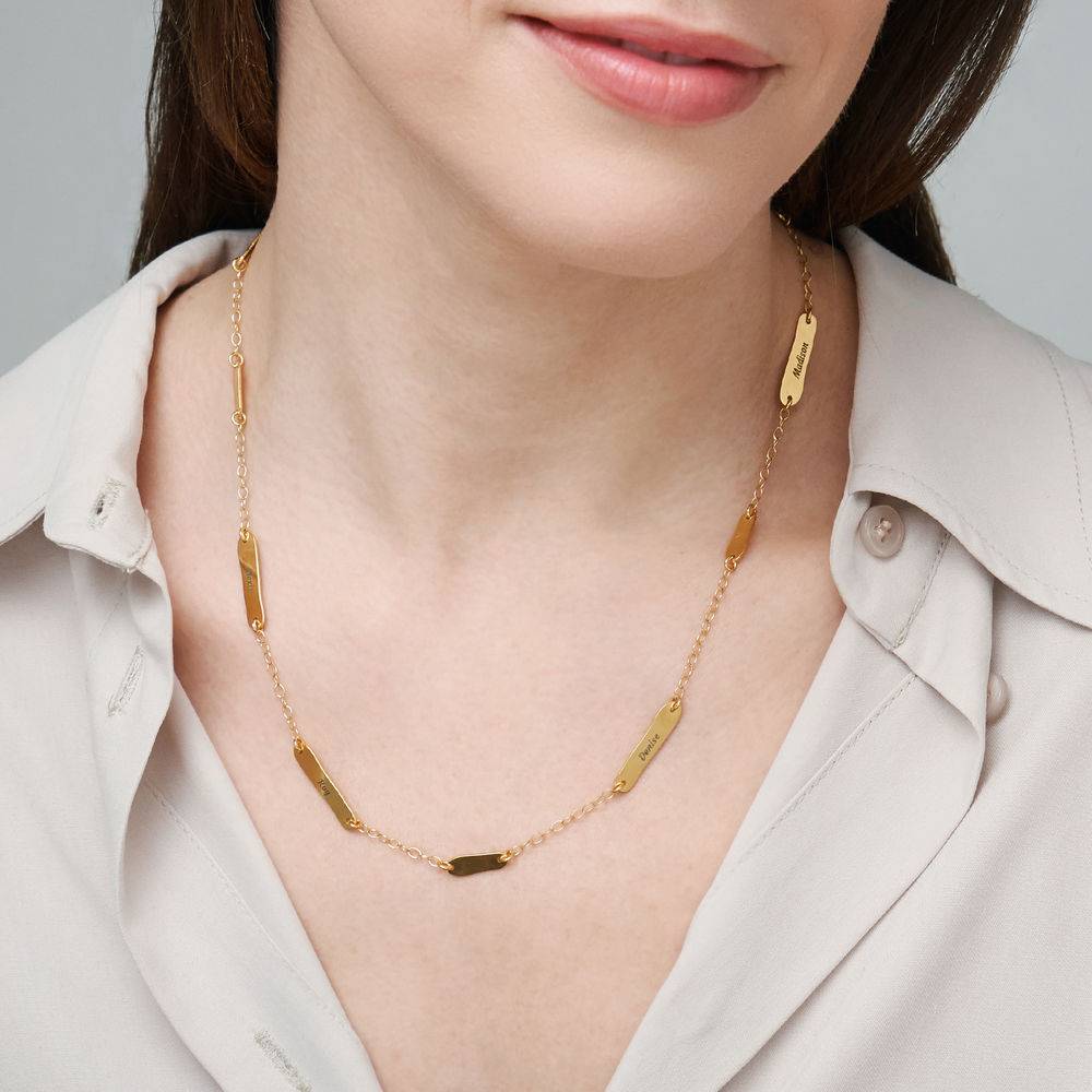 Milepælene halskæde i 18k Guld Vermeil produkt billede