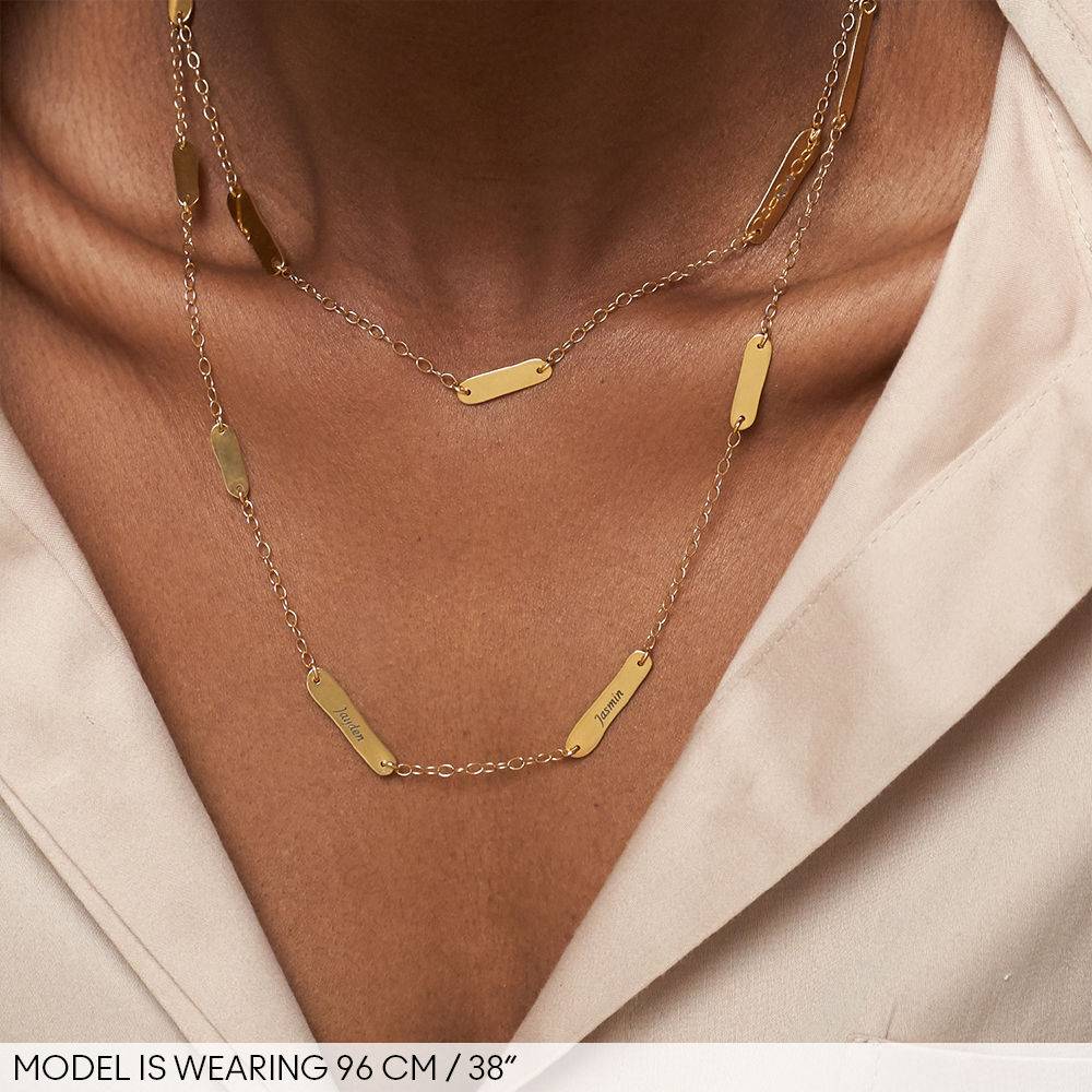 Milepælene halskæde i 18k Guld Vermeil produkt billede