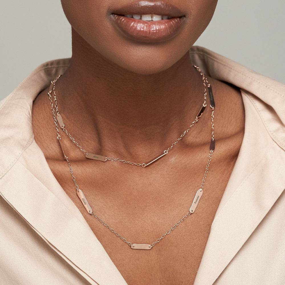The Milestones Necklace in 18k Rose Gold Plating-4 product photo