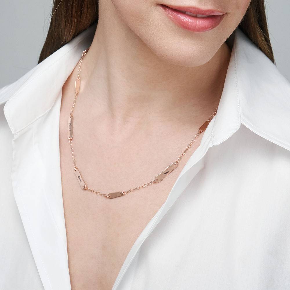 The Milestones Necklace in 18k Rose Gold Plating-5 product photo
