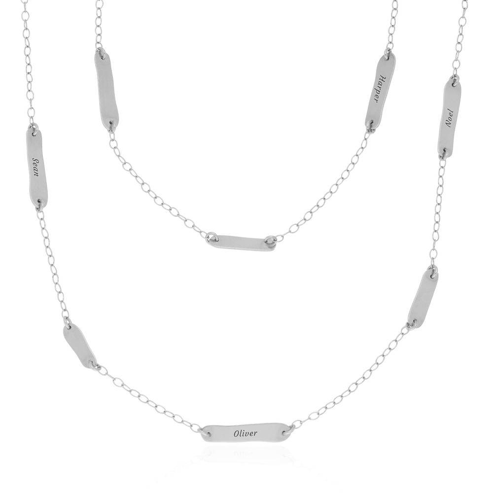 Milestones Bar Station Necklace in Sterling Silver product photo