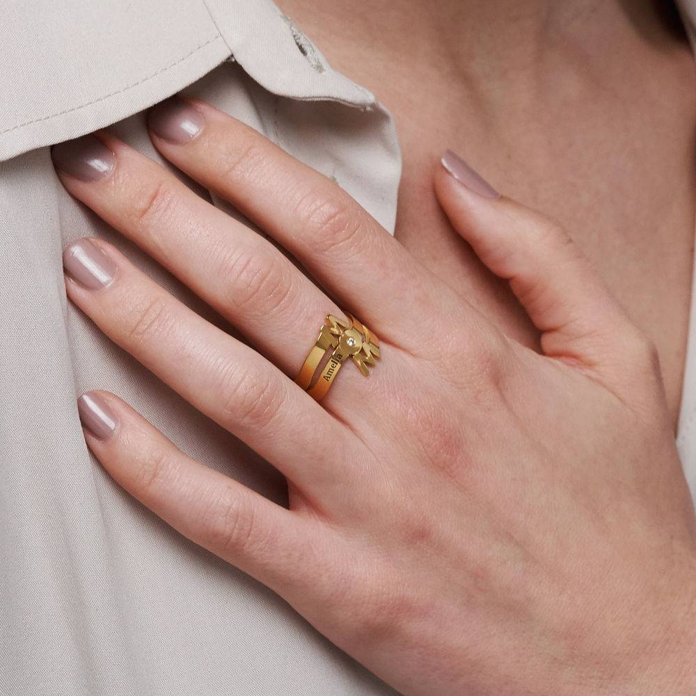 The Mom Diamond Ring in 18k Gold Vermeil-4 product photo