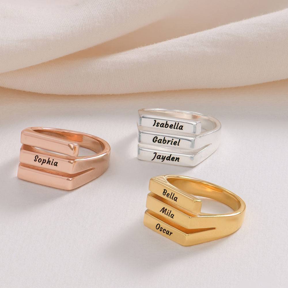 The Trio Ring in 18K Rose Gold Plating-2 product photo
